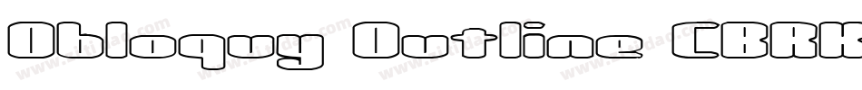 Obloquy Outline (BRK)字体转换
